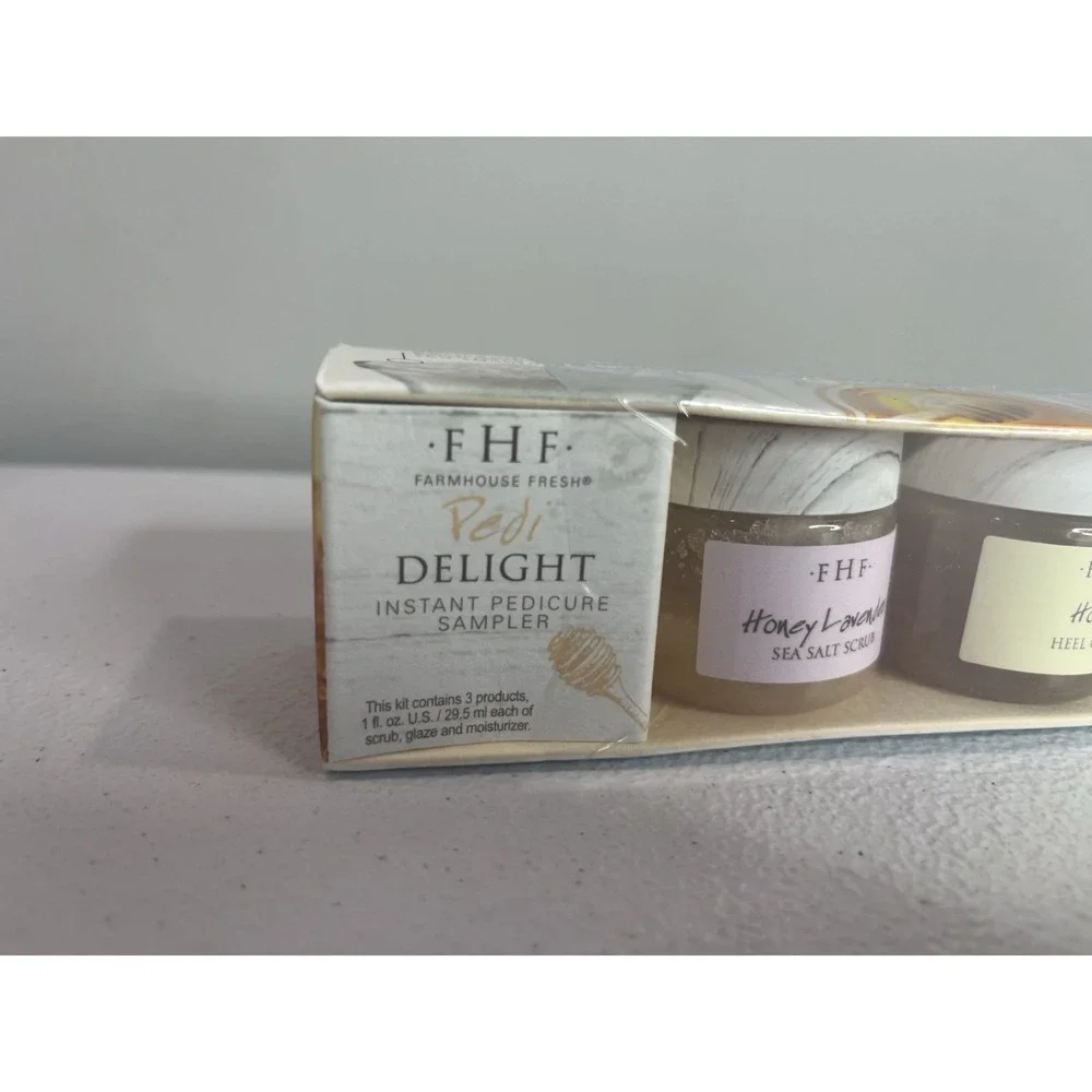 Farmhouse Fresh Pedi Delight Instant Pedicure Sampler 3 Products 1 fl.oz Ea